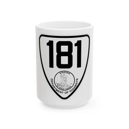 Virginia 181 1924 (Virginia) (Road Sign) White Coffee Mug 15oz - Go Mug Yourself