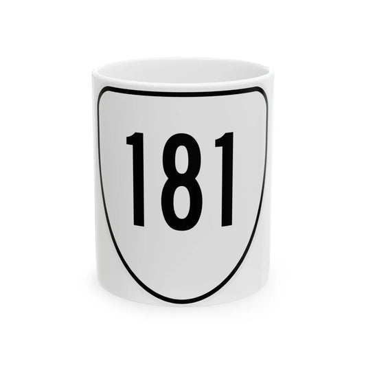 Virginia 181 1956 (Virginia) (Road Sign) White Coffee Mug 11oz - Go Mug Yourself