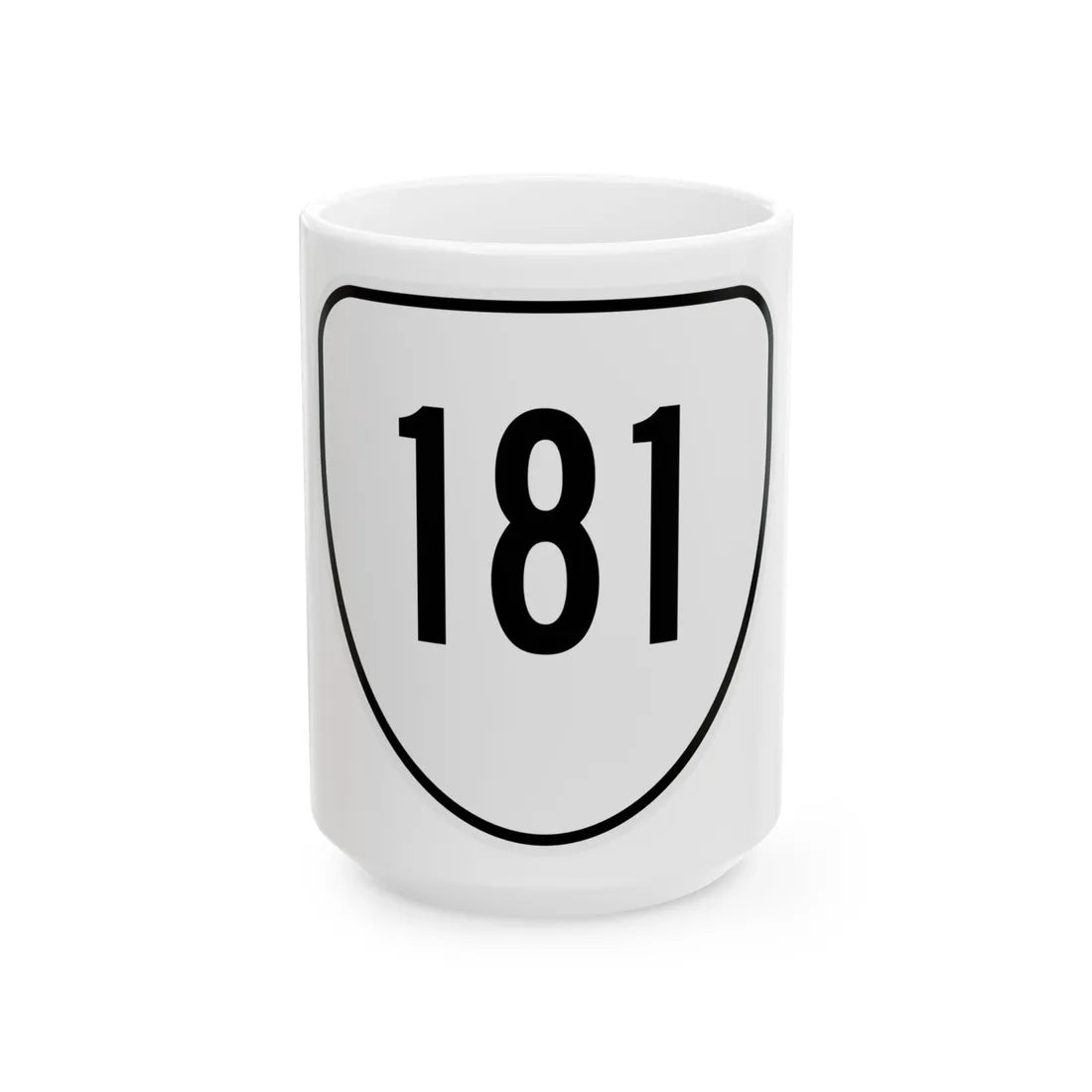 Virginia 181 1956 (Virginia) (Road Sign) White Coffee Mug 15oz - Go Mug Yourself