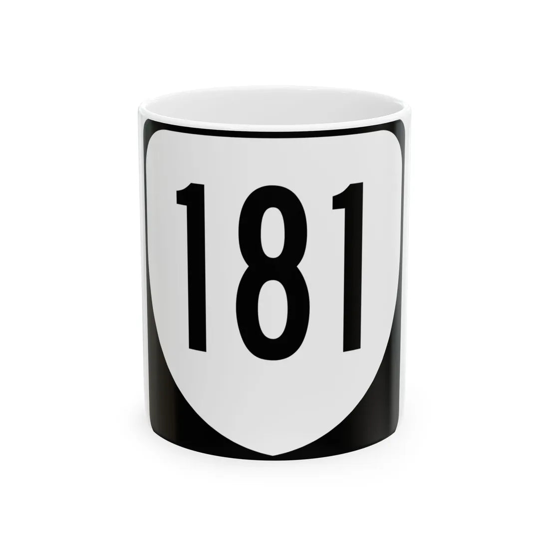 Virginia 181 1980 (Virginia) (Road Sign) White Coffee Mug 11oz - Go Mug Yourself