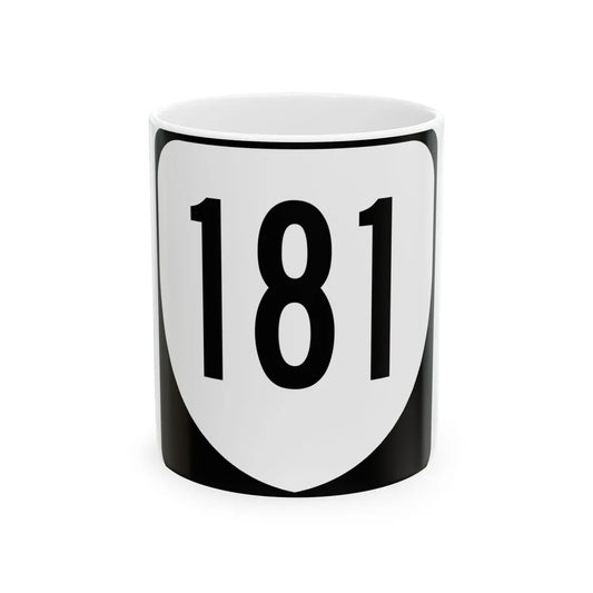 Virginia 181 1980 (Virginia) (Road Sign) White Coffee Mug 11oz - Go Mug Yourself