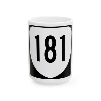 Virginia 181 1980 (Virginia) (Road Sign) White Coffee Mug 15oz - Go Mug Yourself