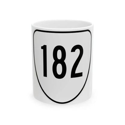 Virginia 182 1956 (Virginia) (Road Sign) White Coffee Mug 11oz - Go Mug Yourself