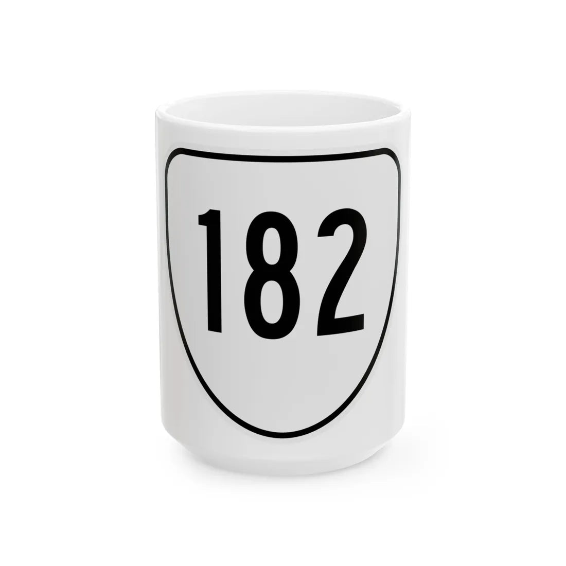 Virginia 182 1956 (Virginia) (Road Sign) White Coffee Mug 15oz - Go Mug Yourself