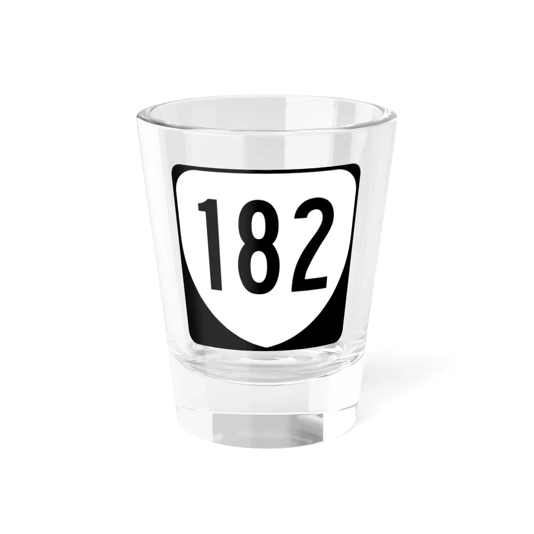 Virginia 182 1980 (Virginia) (Road Sign) Shot Glass 1.5oz 1.5oz - Go Mug Yourself