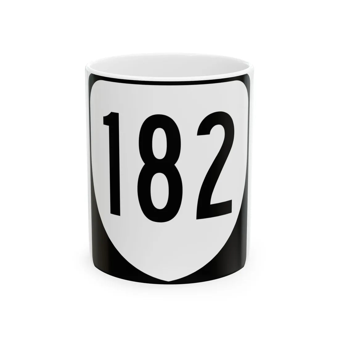 Virginia 182 1980 (Virginia) (Road Sign) White Coffee Mug 11oz - Go Mug Yourself