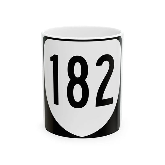 Virginia 182 1980 (Virginia) (Road Sign) White Coffee Mug 11oz - Go Mug Yourself