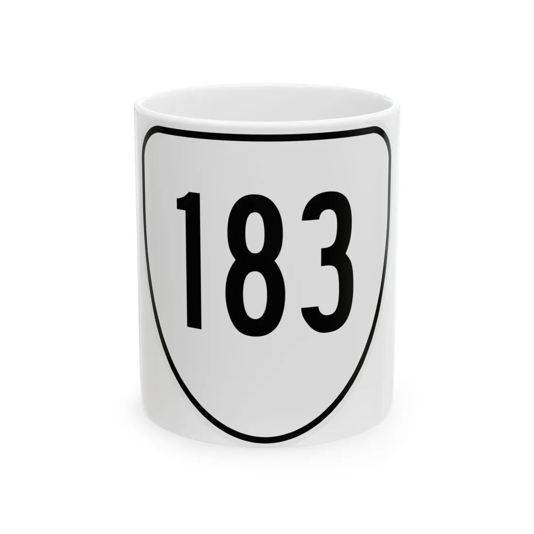 Virginia 183 1956 (Virginia) (Road Sign) White Coffee Mug 11oz - Go Mug Yourself