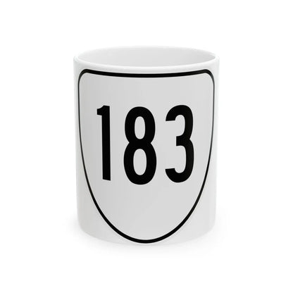 Virginia 183 1956 (Virginia) (Road Sign) White Coffee Mug 11oz - Go Mug Yourself