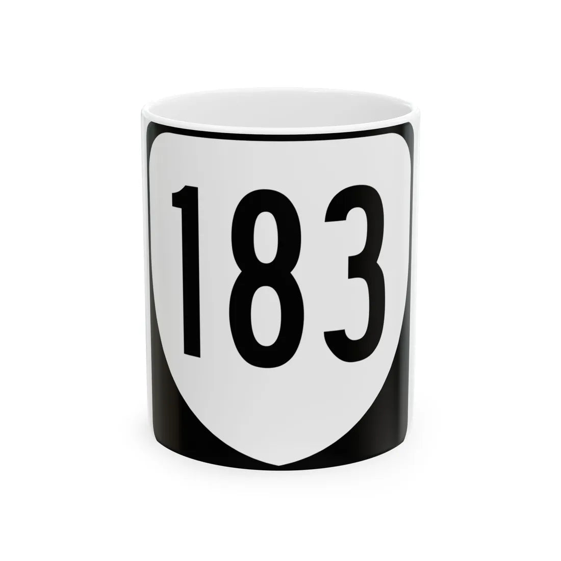 Virginia 183 1980 (Virginia) (Road Sign) White Coffee Mug 11oz - Go Mug Yourself