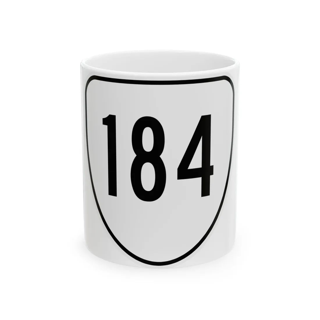 Virginia 184 1956 (Virginia) (Road Sign) White Coffee Mug 11oz - Go Mug Yourself