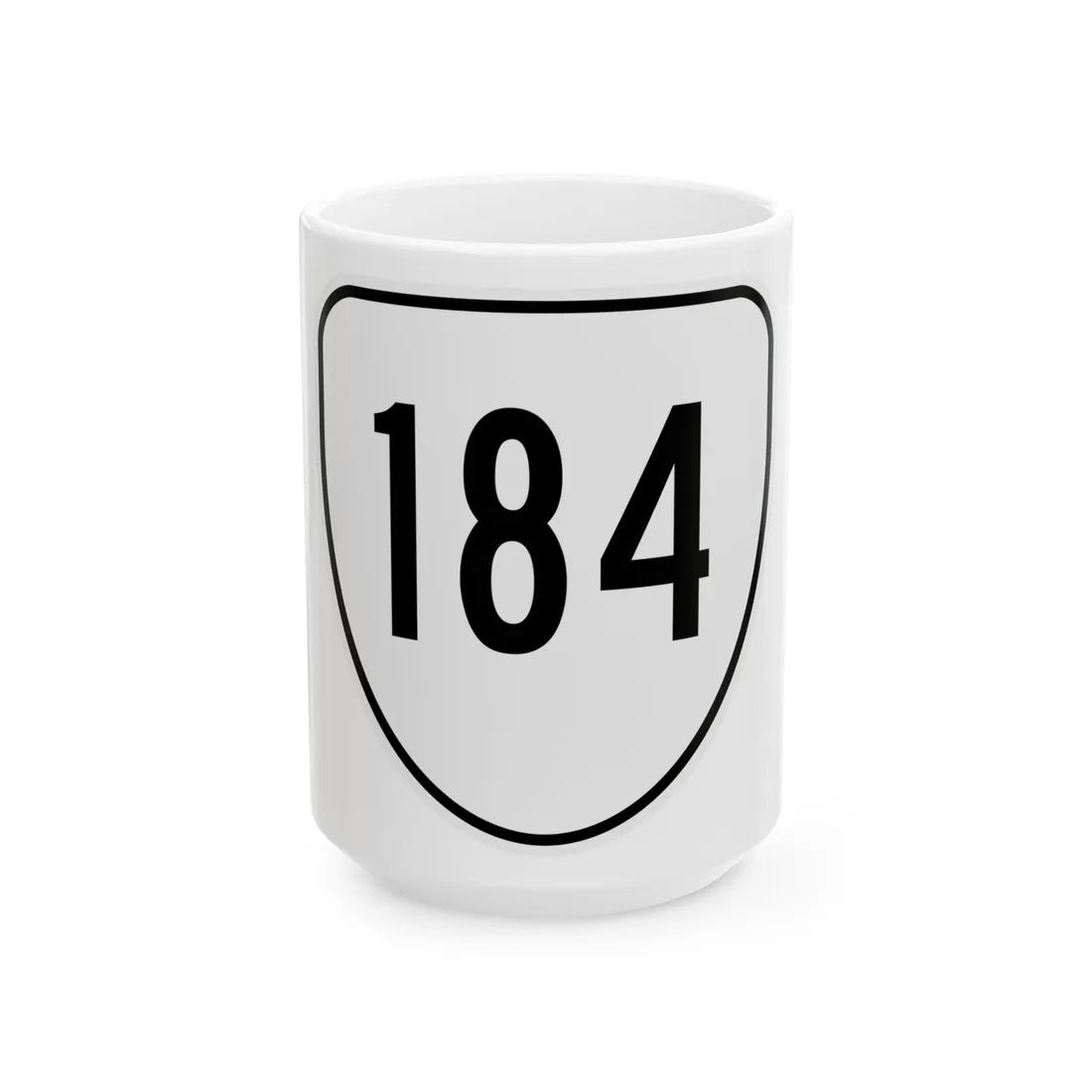 Virginia 184 1956 (Virginia) (Road Sign) White Coffee Mug 15oz - Go Mug Yourself