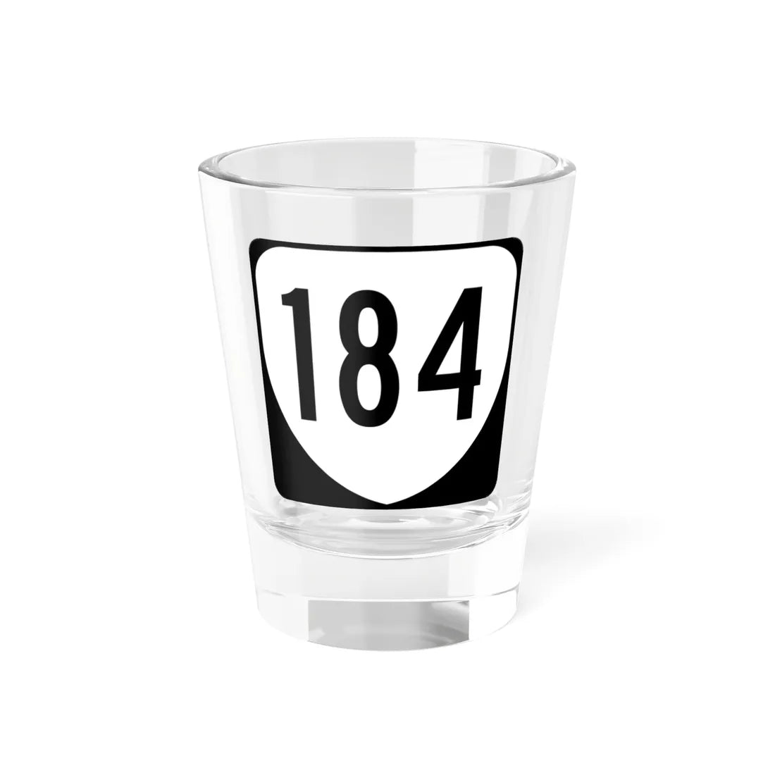 Virginia 184 1980 (Virginia) (Road Sign) Shot Glass 1.5oz 1.5oz - Go Mug Yourself
