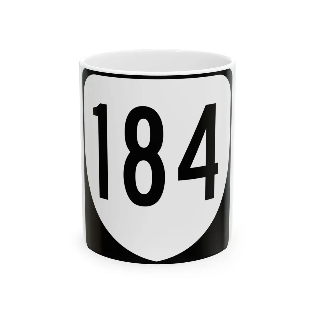 Virginia 184 1980 (Virginia) (Road Sign) White Coffee Mug 11oz - Go Mug Yourself