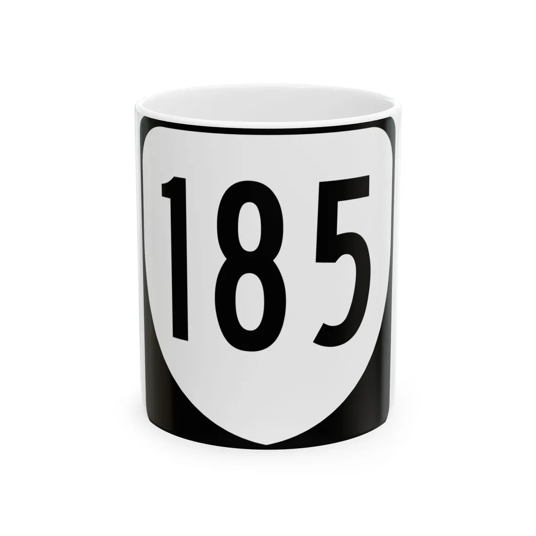 Virginia 185 1980 (Virginia) (Road Sign) White Coffee Mug 11oz - Go Mug Yourself