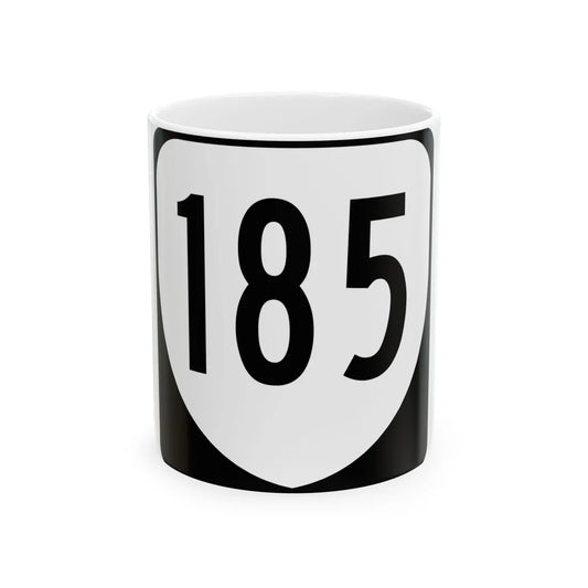 Virginia 185 1980 (Virginia) (Road Sign) White Coffee Mug 11oz - Go Mug Yourself