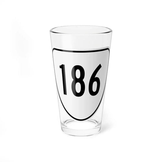 Virginia 186 1956 (Virginia) (Road Sign) Pint Glass 16oz 16oz - Go Mug Yourself