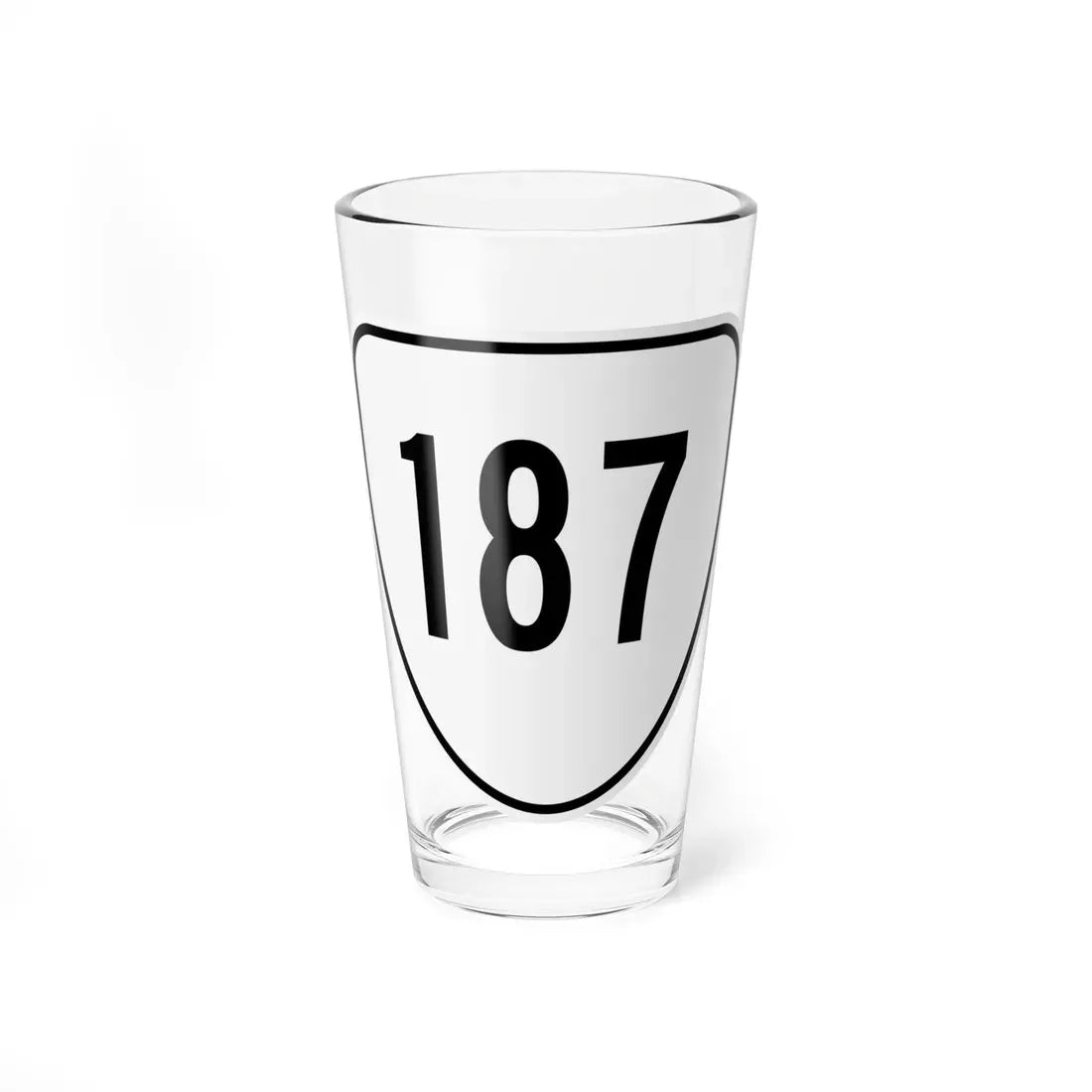 Virginia 187 1956 (Virginia) (Road Sign) Pint Glass 16oz 16oz - Go Mug Yourself