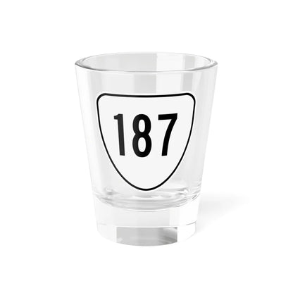 Virginia 187 1956 (Virginia) (Road Sign) Shot Glass 1.5oz 1.5oz - Go Mug Yourself