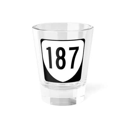 Virginia 187 1980 (Virginia) (Road Sign) Shot Glass 1.5oz 1.5oz - Go Mug Yourself