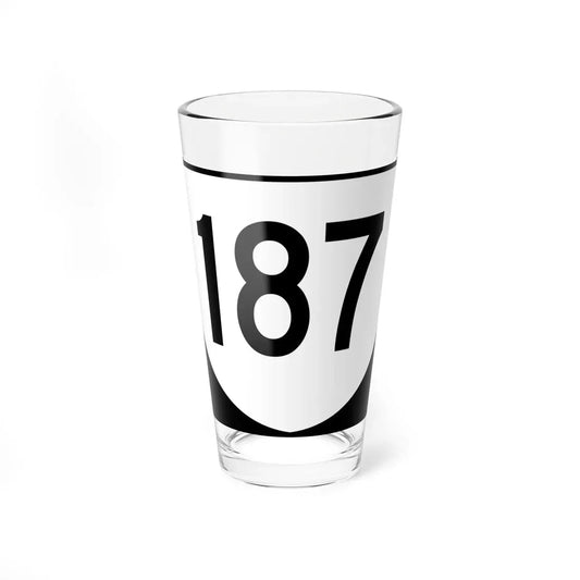 Virginia 187 (Virginia) (Road Sign) Pint Glass 16oz 16oz - Go Mug Yourself