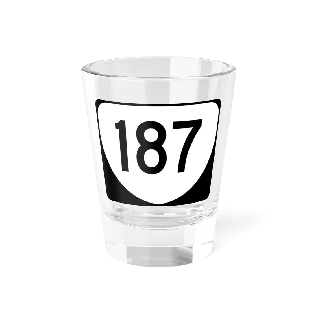 Virginia 187 (Virginia) (Road Sign) Shot Glass 1.5oz 1.5oz - Go Mug Yourself