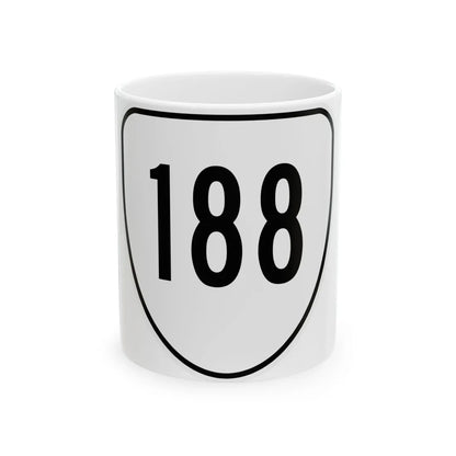 Virginia 188 1956 (Virginia) (Road Sign) White Coffee Mug 11oz - Go Mug Yourself