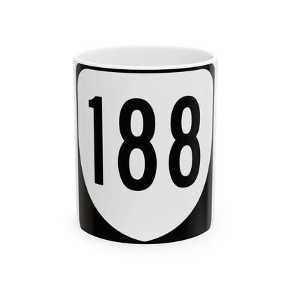Virginia 188 1980 (Virginia) (Road Sign) White Coffee Mug 11oz - Go Mug Yourself