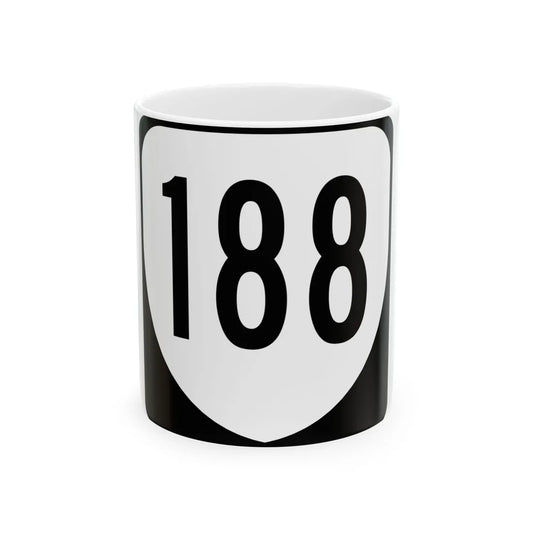 Virginia 188 1980 (Virginia) (Road Sign) White Coffee Mug 11oz - Go Mug Yourself
