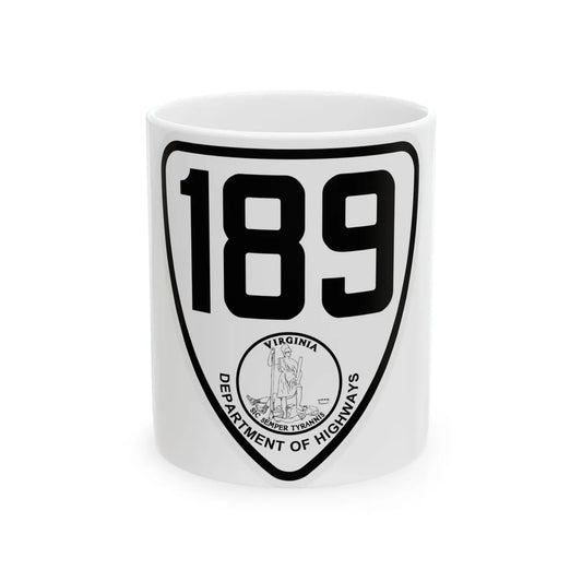 Virginia 189 1924 (Virginia) (Road Sign) White Coffee Mug 11oz - Go Mug Yourself