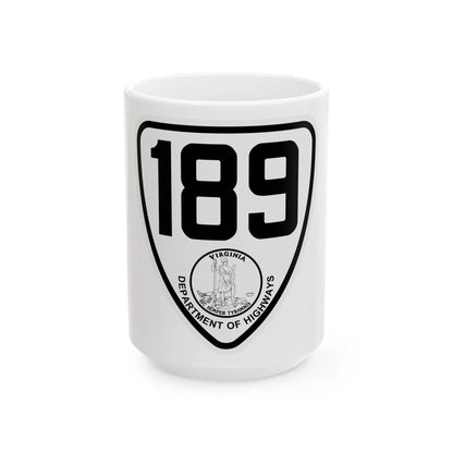 Virginia 189 1924 (Virginia) (Road Sign) White Coffee Mug 15oz - Go Mug Yourself
