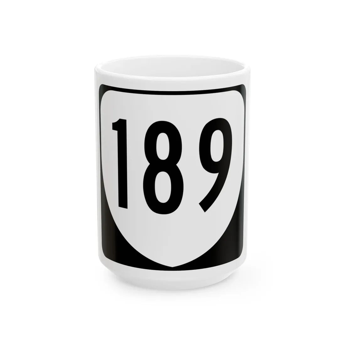 Virginia 189 1980 (Virginia) (Road Sign) White Coffee Mug 15oz - Go Mug Yourself