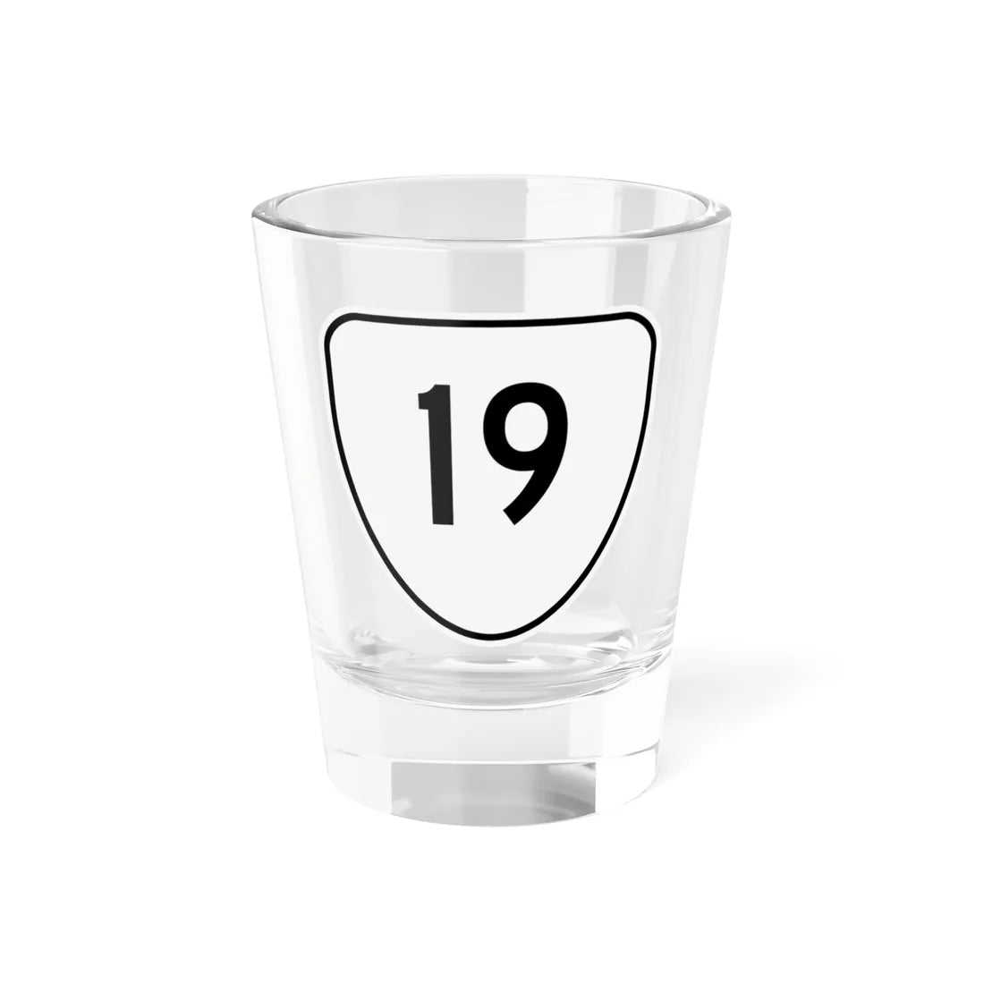 Virginia 19 1956 (Virginia) (Road Sign) Shot Glass 1.5oz 1.5oz - Go Mug Yourself