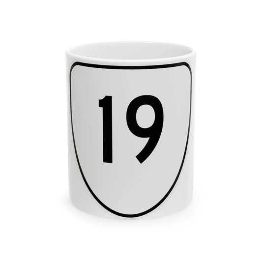 Virginia 19 1956 (Virginia) (Road Sign) White Coffee Mug 11oz - Go Mug Yourself