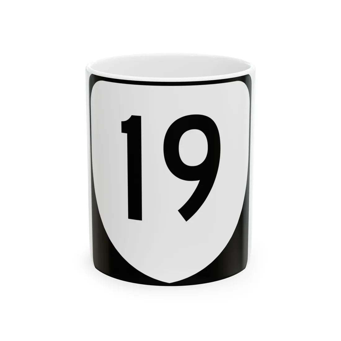 Virginia 19 (Virginia) (Road Sign) White Coffee Mug 11oz - Go Mug Yourself
