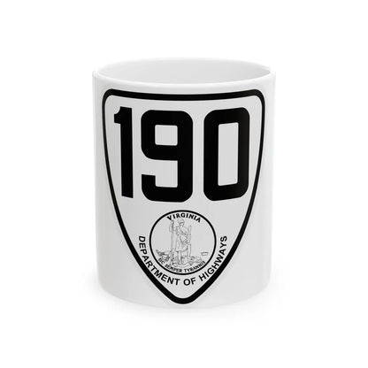 Virginia 190 1924 (Virginia) (Road Sign) White Coffee Mug 11oz - Go Mug Yourself