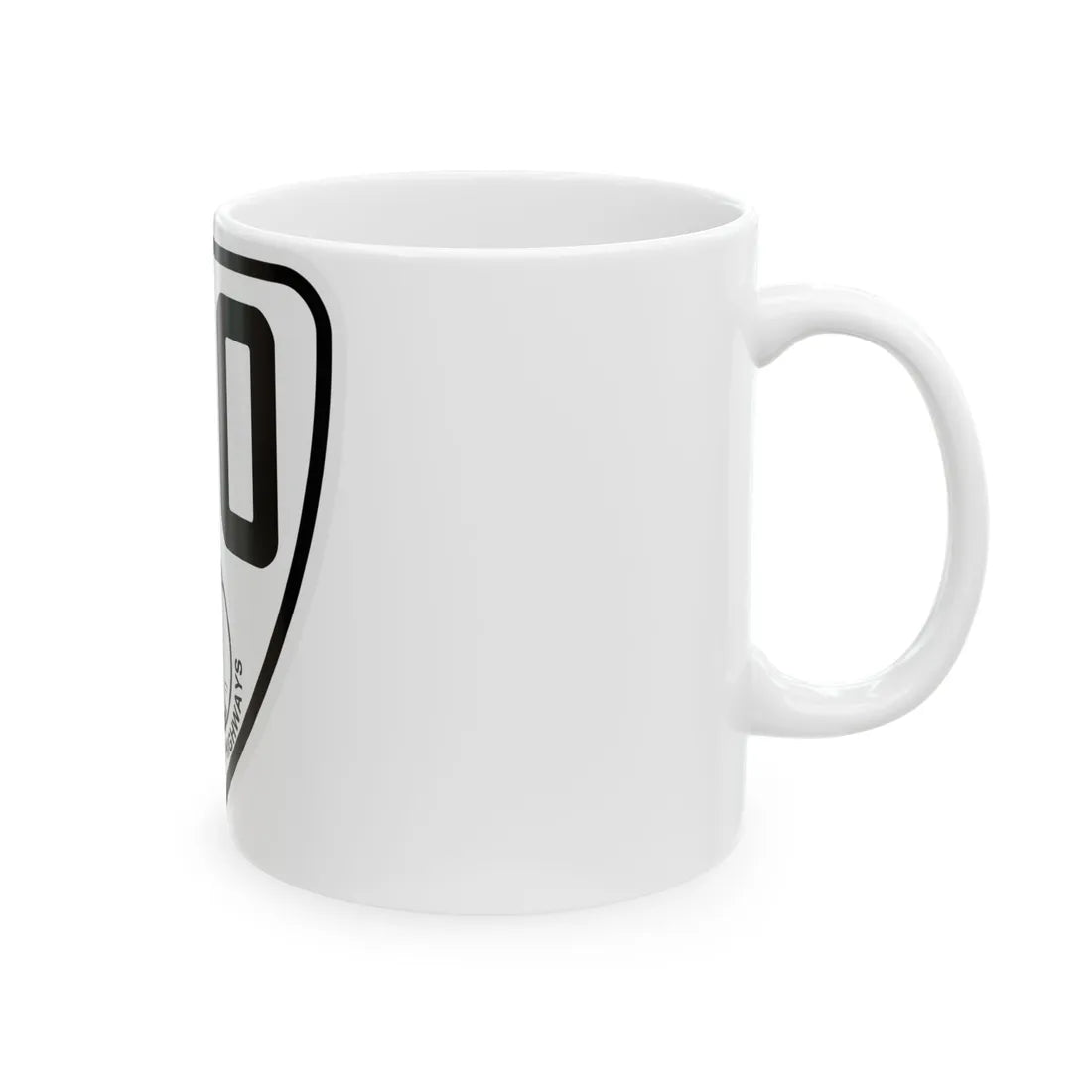 Virginia 190 1924 (Virginia) (Road Sign) White Coffee Mug - Go Mug Yourself