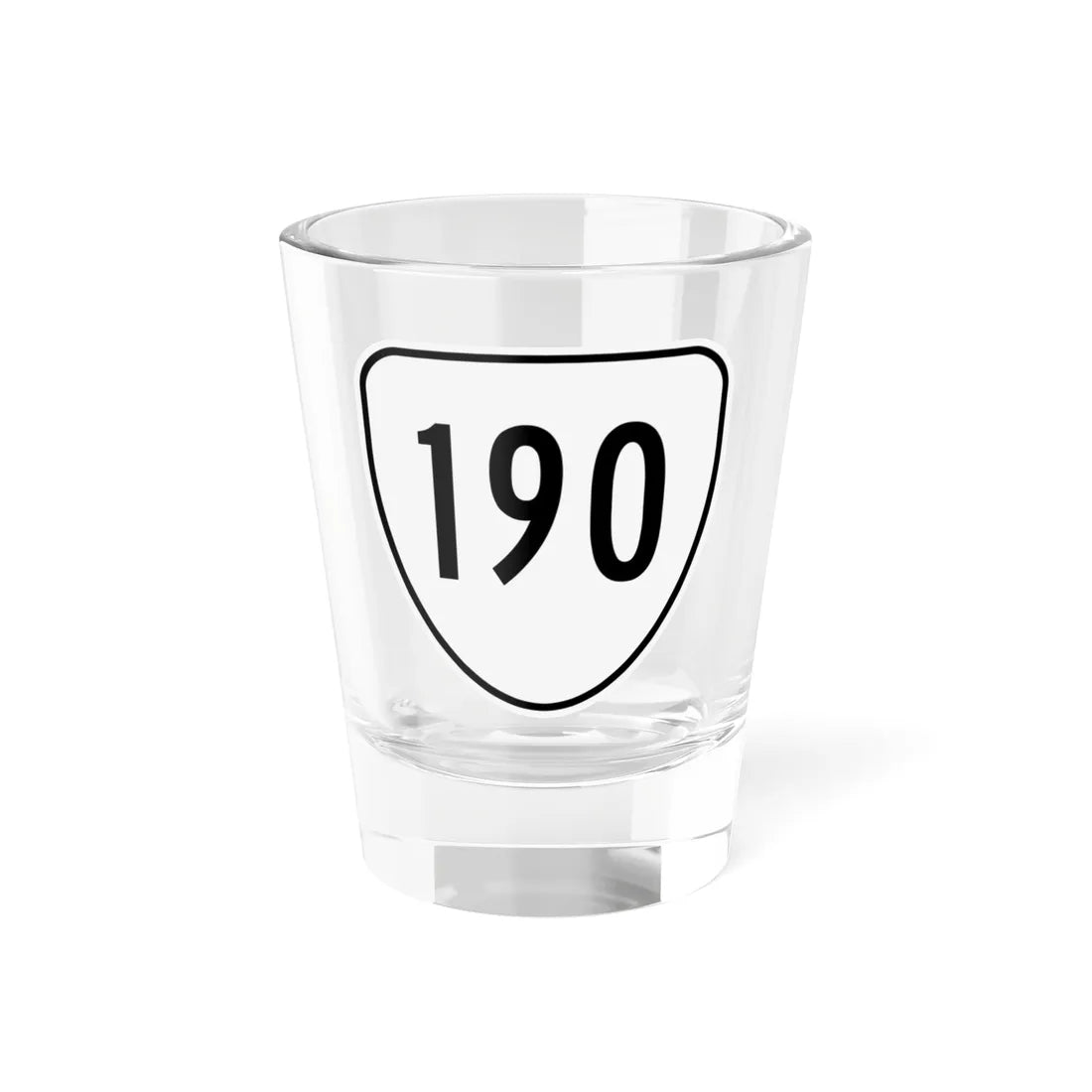 Virginia 190 1956 (Virginia) (Road Sign) Shot Glass 1.5oz 1.5oz - Go Mug Yourself