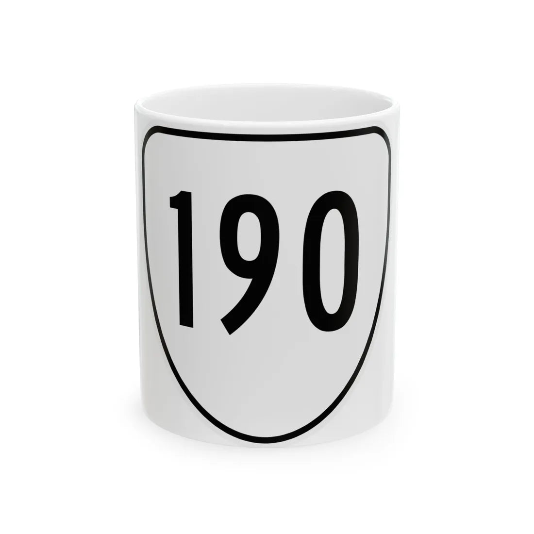 Virginia 190 1956 (Virginia) (Road Sign) White Coffee Mug 11oz - Go Mug Yourself