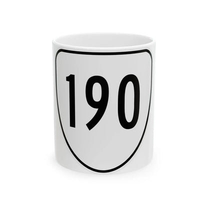 Virginia 190 1956 (Virginia) (Road Sign) White Coffee Mug 11oz - Go Mug Yourself