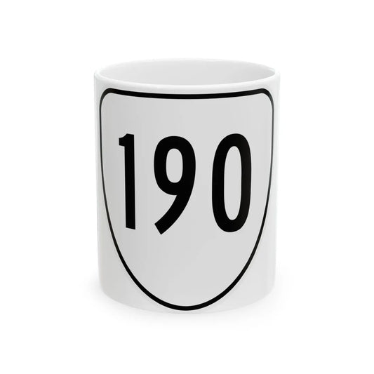 Virginia 190 1956 (Virginia) (Road Sign) White Coffee Mug 11oz - Go Mug Yourself