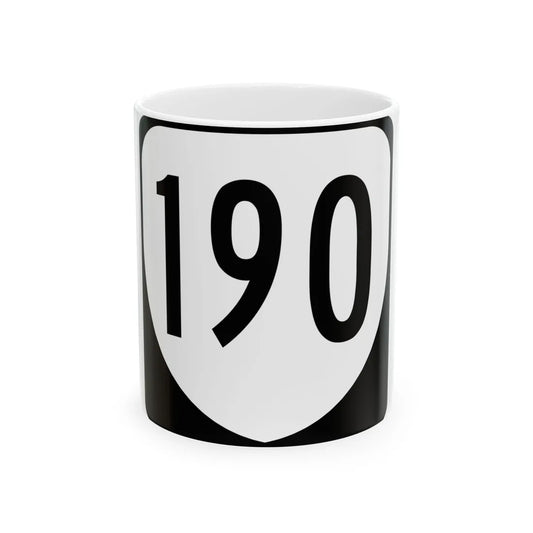 Virginia 190 1980 (Virginia) (Road Sign) White Coffee Mug 11oz - Go Mug Yourself