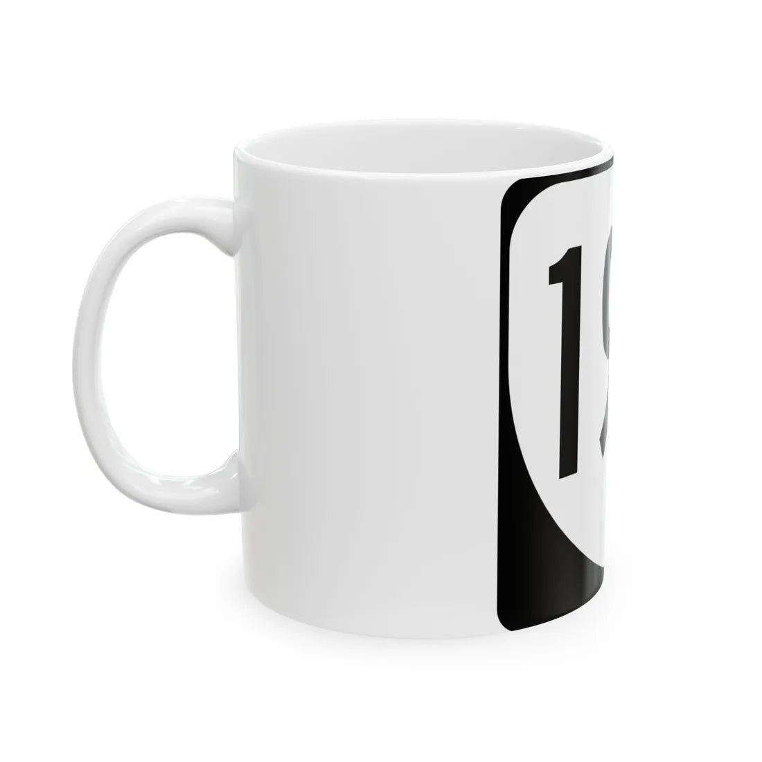 Virginia 190 1980 (Virginia) (Road Sign) White Coffee Mug - Go Mug Yourself