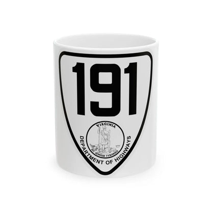 Virginia 191 1924 (Virginia) (Road Sign) White Coffee Mug 11oz - Go Mug Yourself