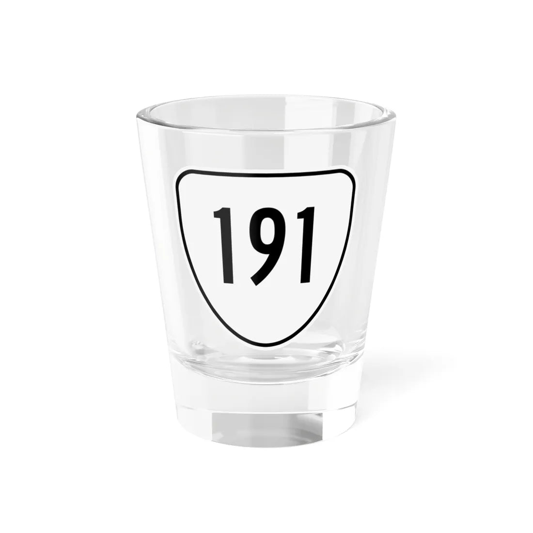 Virginia 191 1956 (Virginia) (Road Sign) Shot Glass 1.5oz 1.5oz - Go Mug Yourself