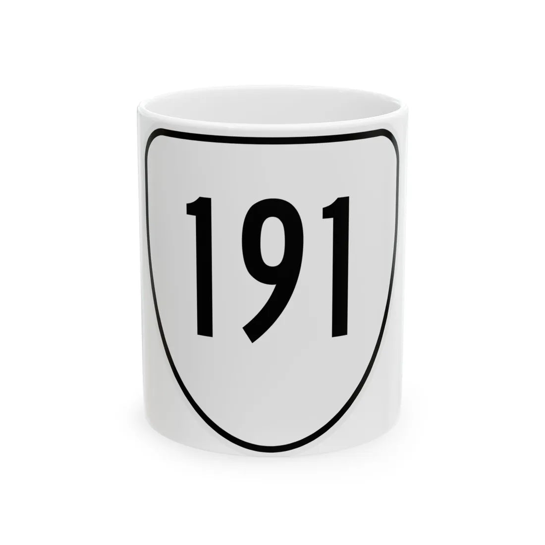 Virginia 191 1956 (Virginia) (Road Sign) White Coffee Mug 11oz - Go Mug Yourself