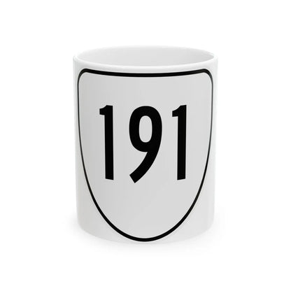 Virginia 191 1956 (Virginia) (Road Sign) White Coffee Mug 11oz - Go Mug Yourself