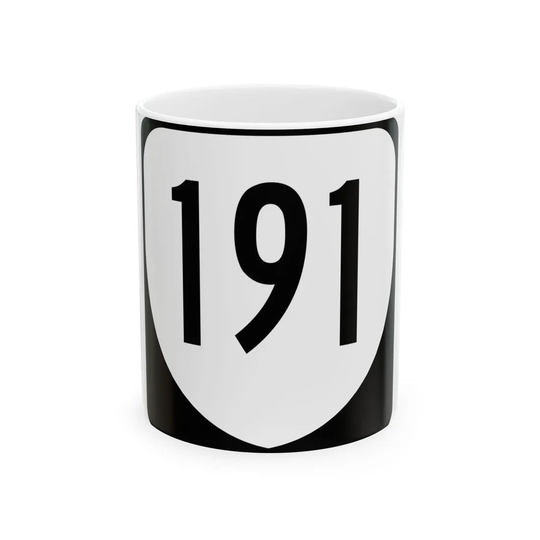 Virginia 191 1980 (Virginia) (Road Sign) White Coffee Mug 11oz - Go Mug Yourself