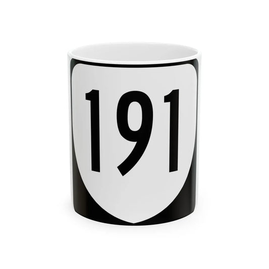 Virginia 191 1980 (Virginia) (Road Sign) White Coffee Mug 11oz - Go Mug Yourself