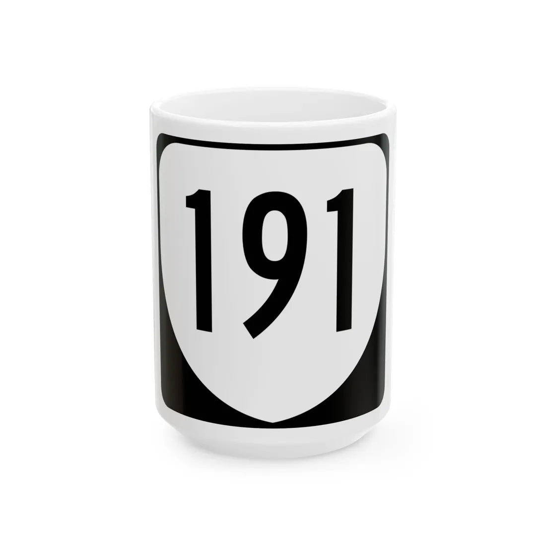 Virginia 191 1980 (Virginia) (Road Sign) White Coffee Mug 15oz - Go Mug Yourself